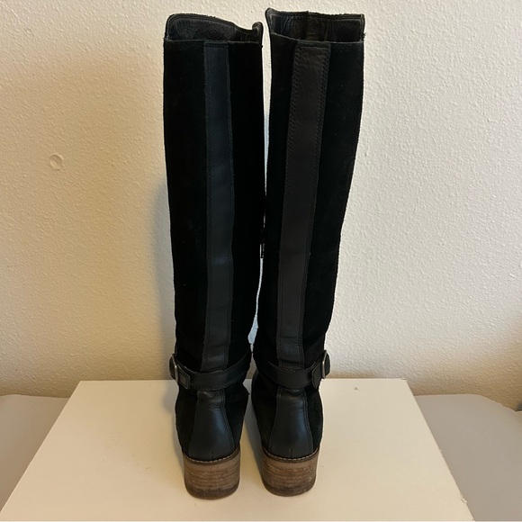 Lucky Brand Timinii black genuine leather knee high riding boots S 7.5 EU 38 - Picture 7 of 16